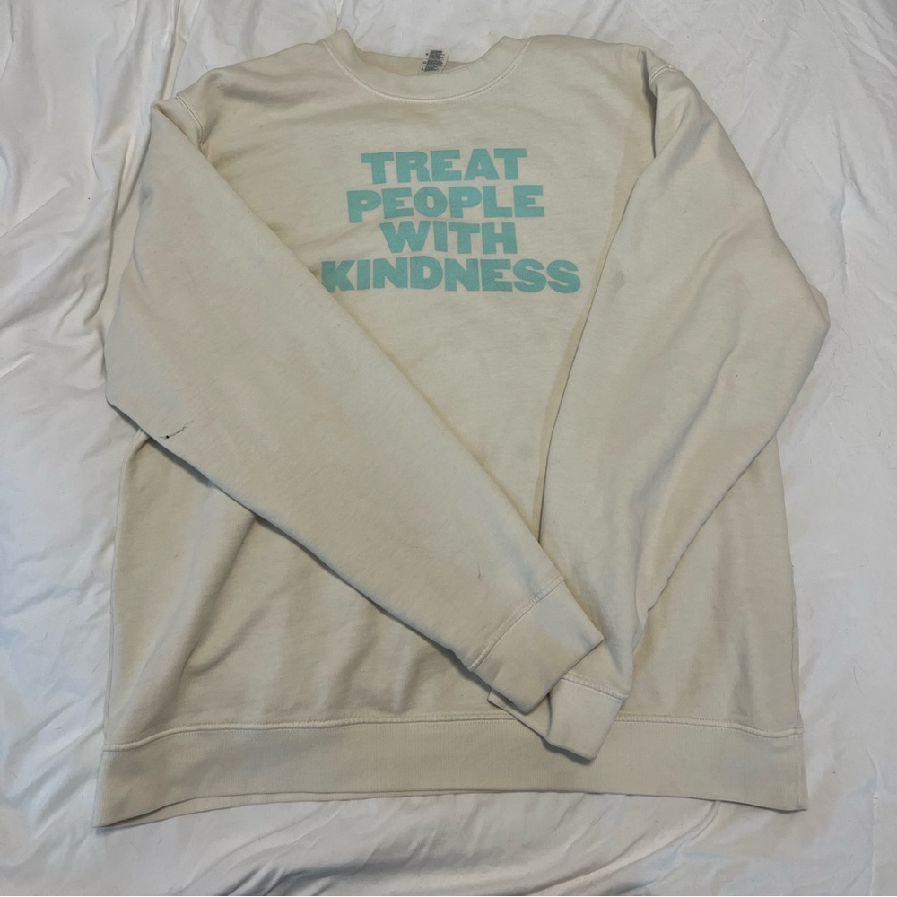 Harry Styles TPWK Cream and Teal Sweatshirt